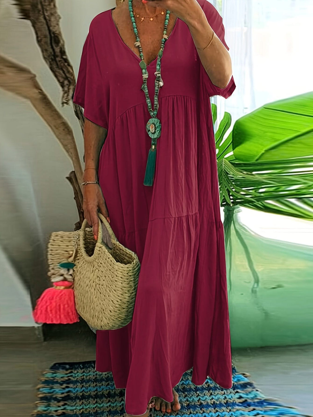 Serena – Pleated Maxi Dress