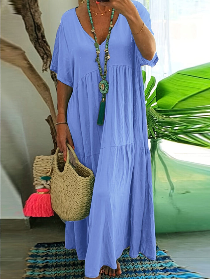 Serena – Pleated Maxi Dress