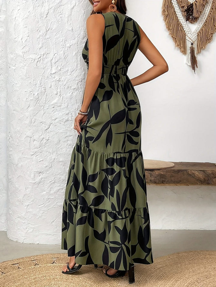 Aurora – Floral Ruffle Dress