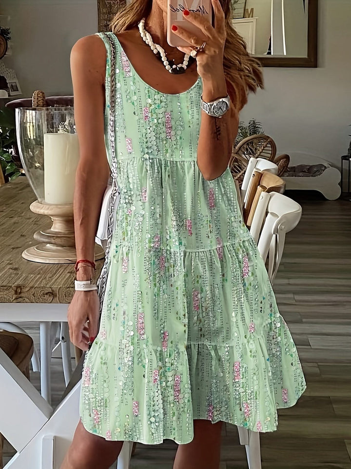 Maya – Floral Dress with Tummy Coverage