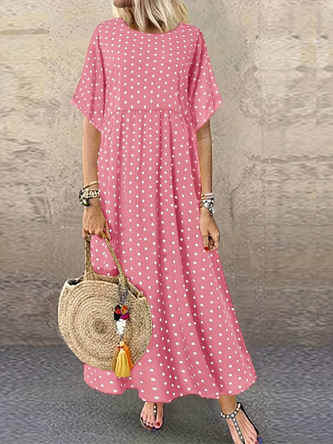 Harper – Polka Dot Midi Dress