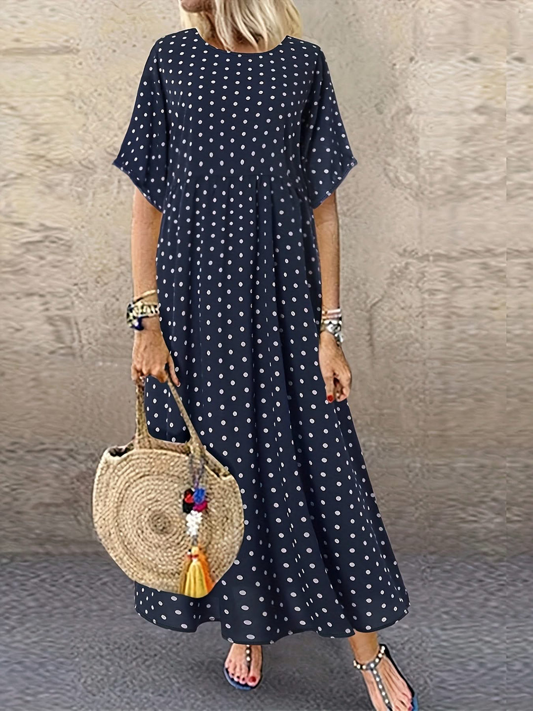 Harper – Polka Dot Midi Dress