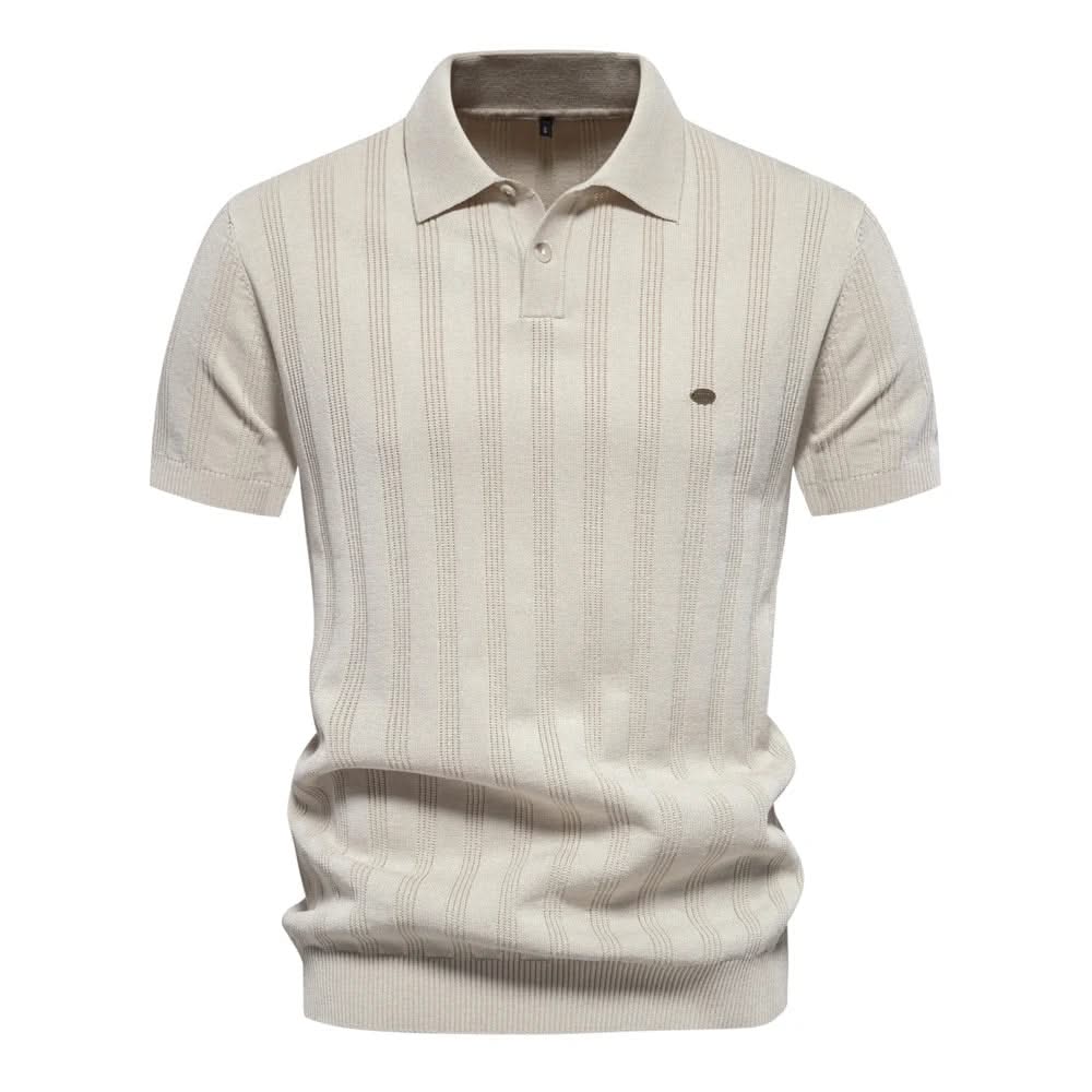 ZAIN | Stylish Men Polo Shirt Striped Pattern