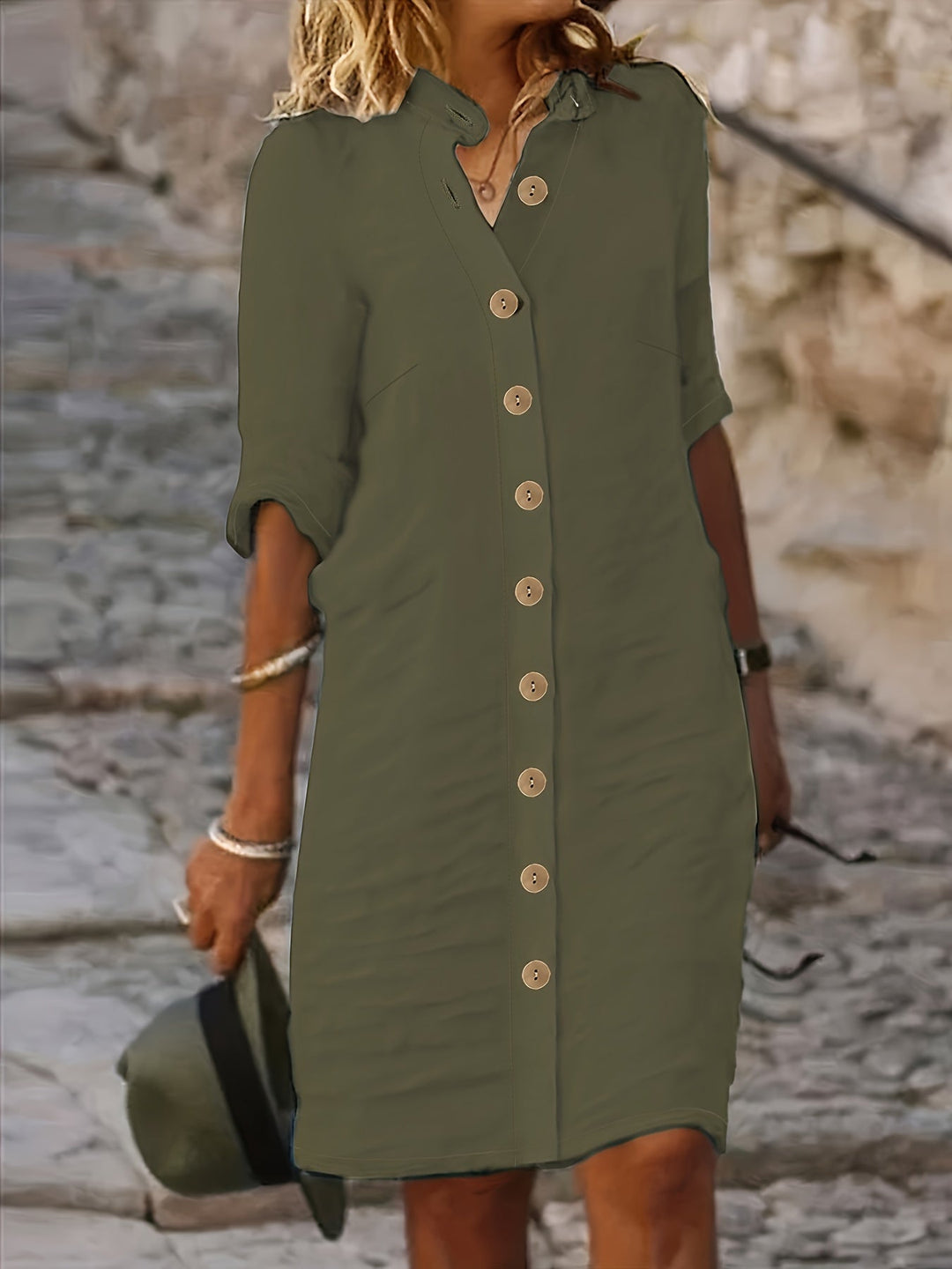 Aria – Solid Casual Summer Dress