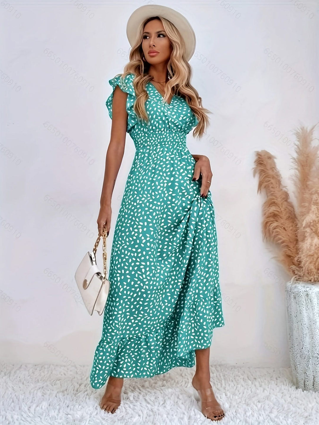 Naila – Floral Ruffle Dress