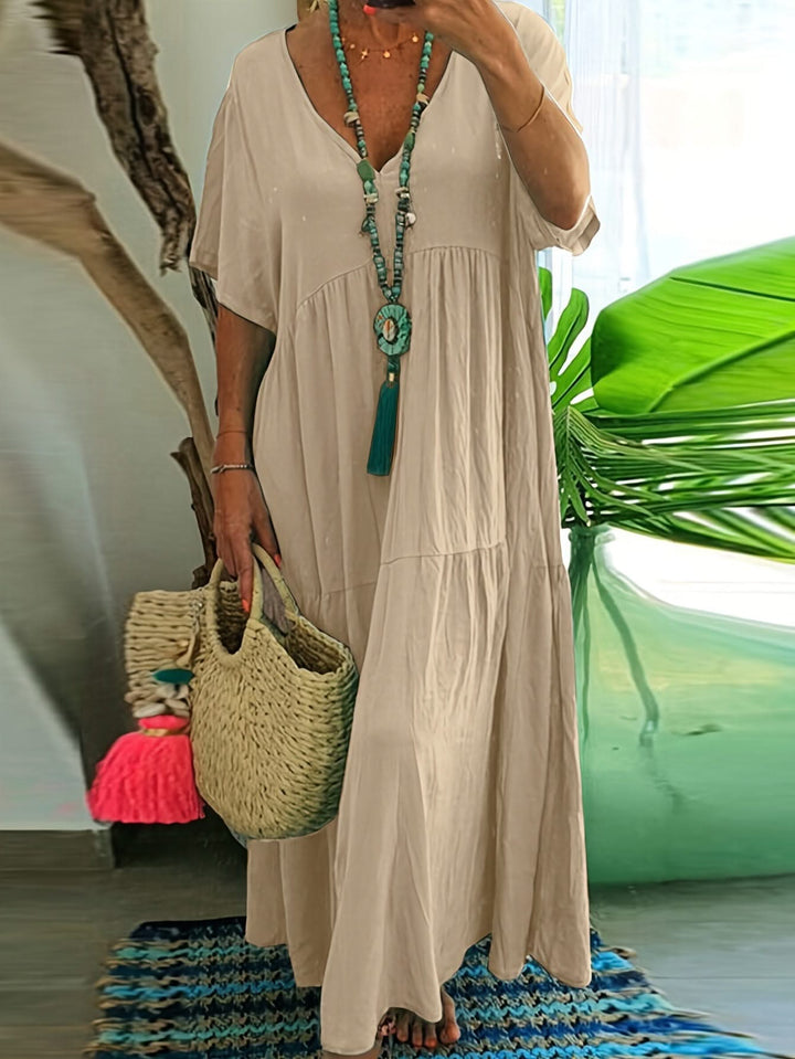 Serena – Pleated Maxi Dress