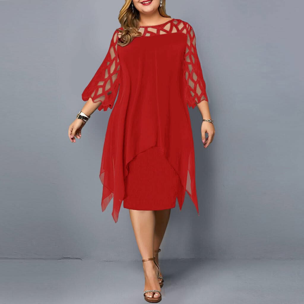 Jamie | Chic Plus Size Midi Dress